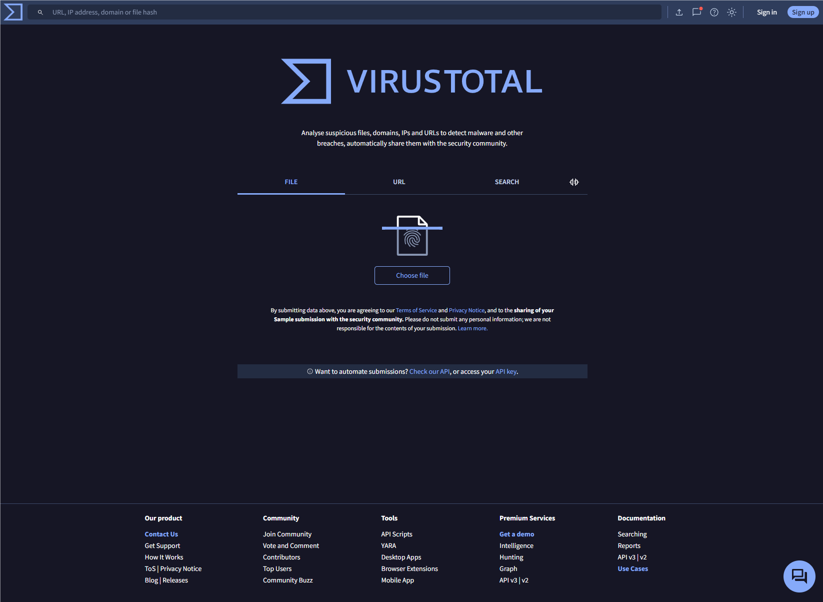 Virustotal--提供多个杀毒引擎检测查杀病毒